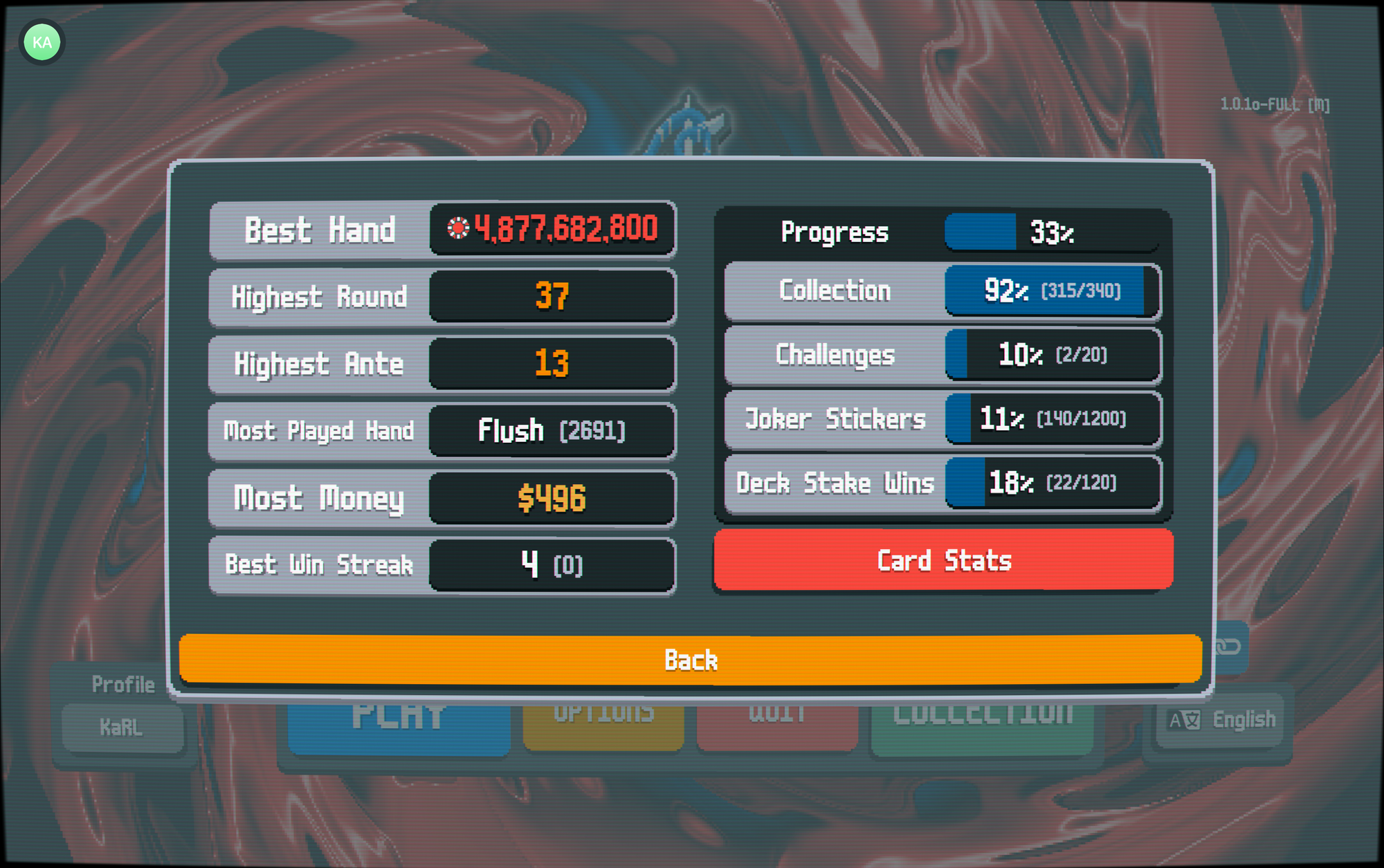 My Balatro stats page.