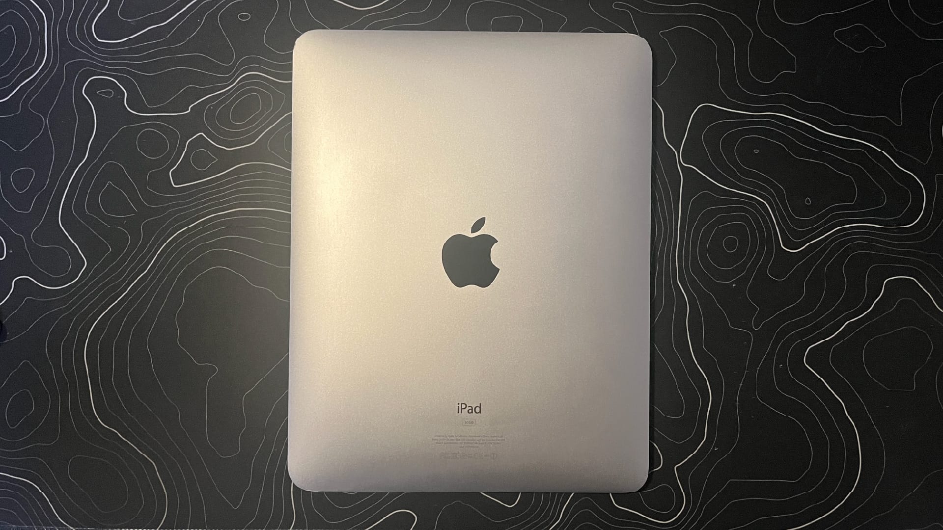 The back of the Gen 1 iPad