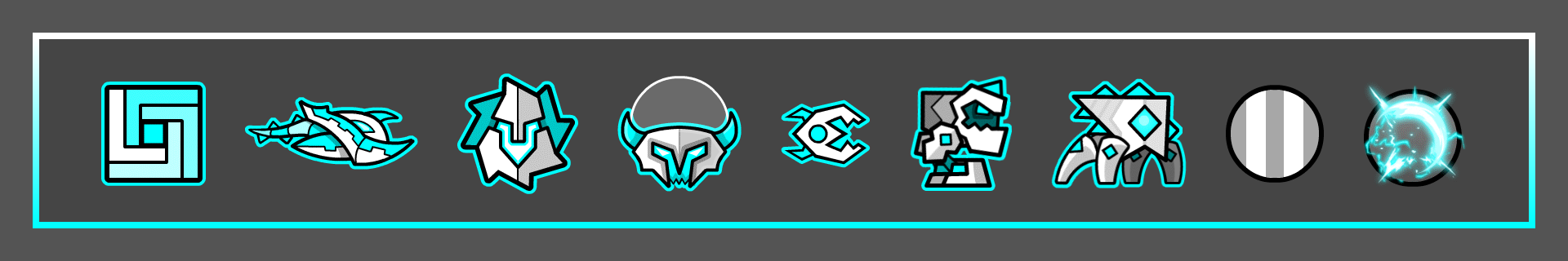 AltaKarl's second original icon set, made in 2.1. It uses white and cyan, and features a generally futuristic theme.