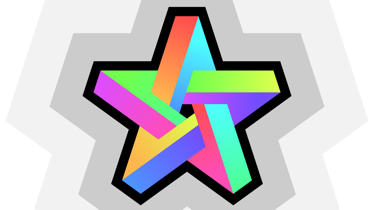 An Impossible Star that goes across all hues in a loop.