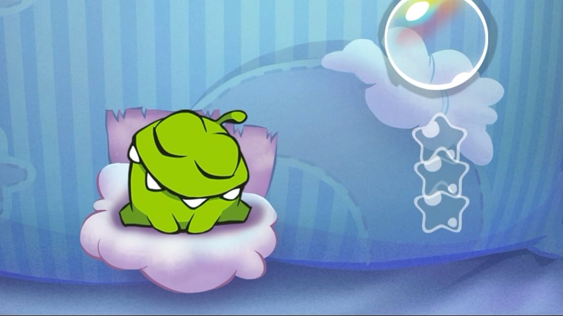 A screenshot of the level finished screen in Cut The Rope. It shows zero stars and reads "Passable!" in the top.