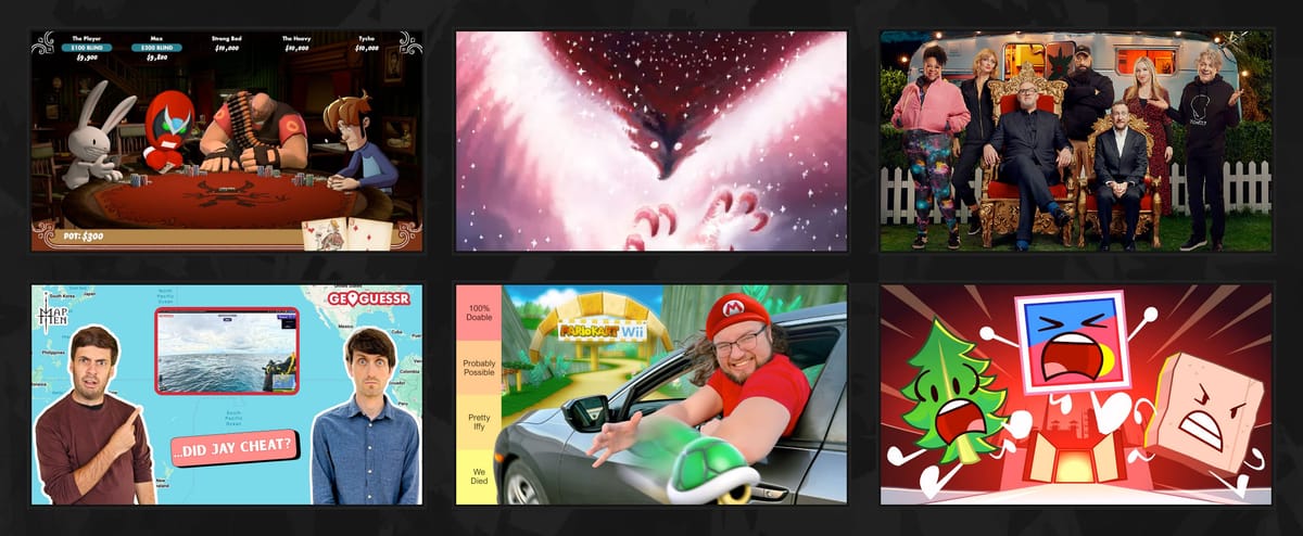 A collage of media I've engaged with this last week.